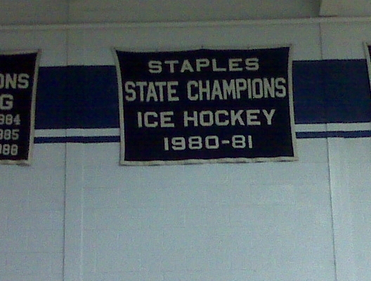 Staples Hockey State Championship Banner